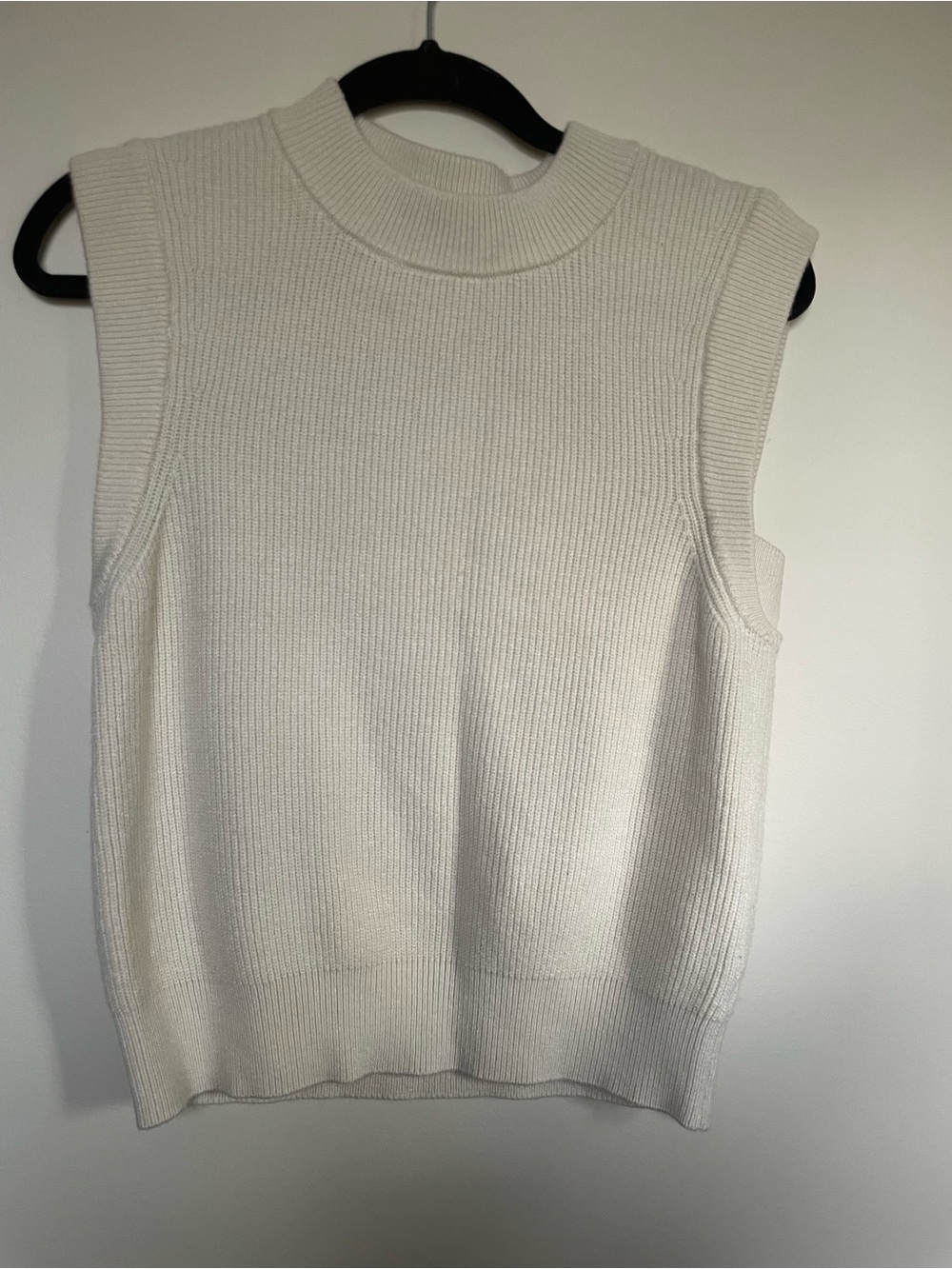 a new day Sleeveless Mock Neck Knit Tank - Creamy white